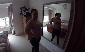 Mom strips and flashes for step son