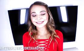 Adorable Mia Kay Enjoys Sucking and Fucking over her last job