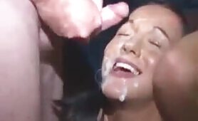 Chantelle Fox gets covered in cum