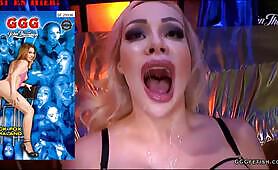 Chessie Kay gets gangbanged with cumshots and facials