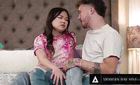 MODERN-DAY SINS - Petite Lulu Chu Is Almost Caught During SNEAKY WILD SEX With Hung Boyfriend