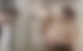 Two cute young women celebrate daddy's birthday, real homemade threesome